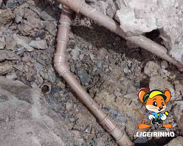 Serviço de caça vazamento com detector Geofone